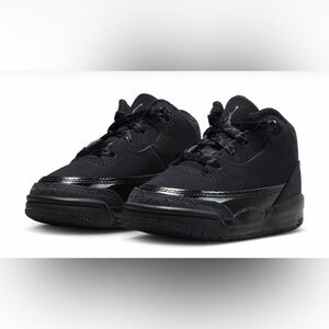 Jordan 3 Retro Black Sneakers - Boy or Girl Toddler 9C